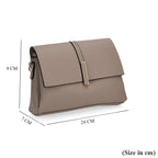 Artisan Sling Bag with Geometric Pattern Strap - Light Brown
