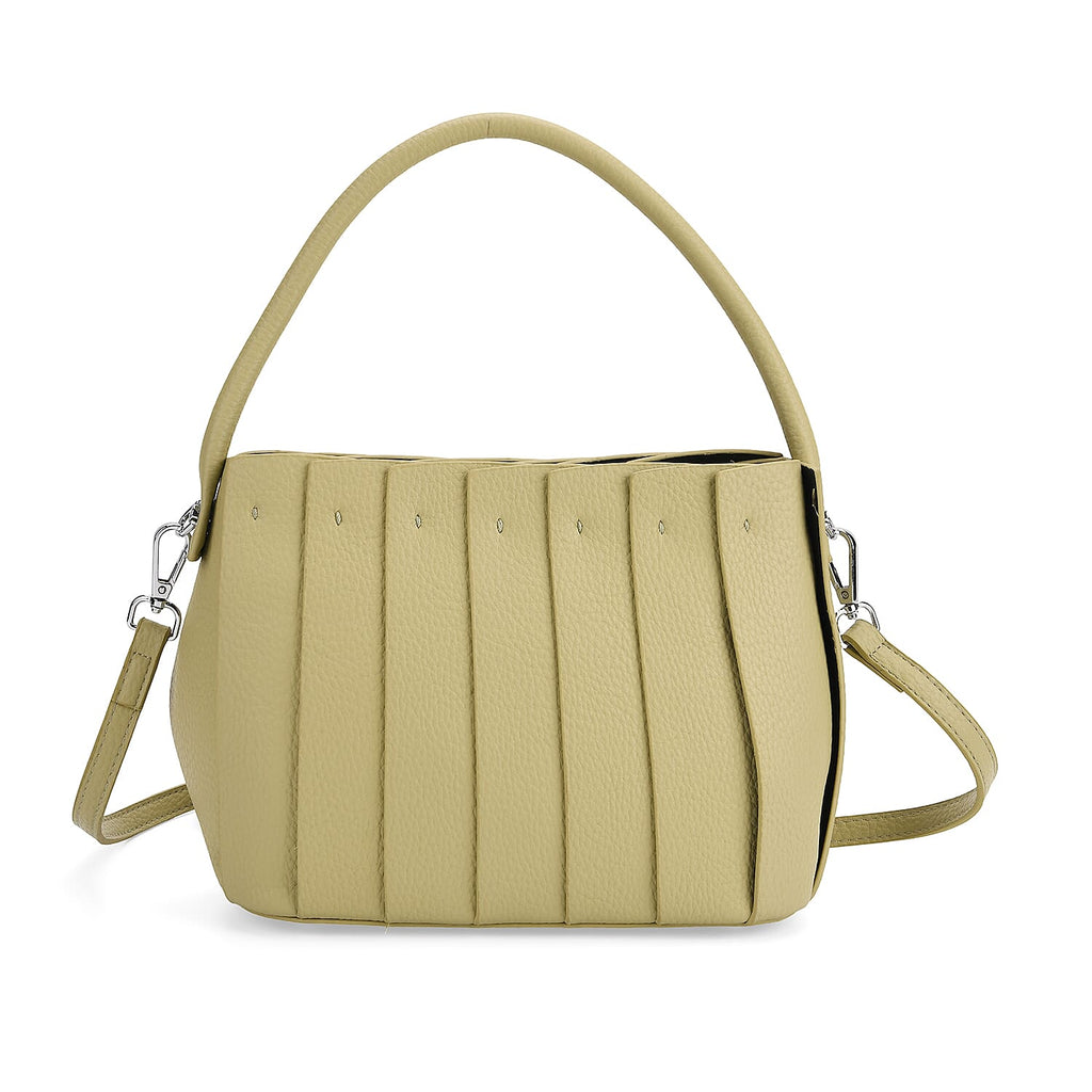 Designer inspired Womens Top Handle Shoulder Bag with Adjustable Strap - Green