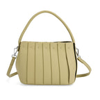 Designer inspired Womens Top Handle Shoulder Bag with Adjustable Strap - Green