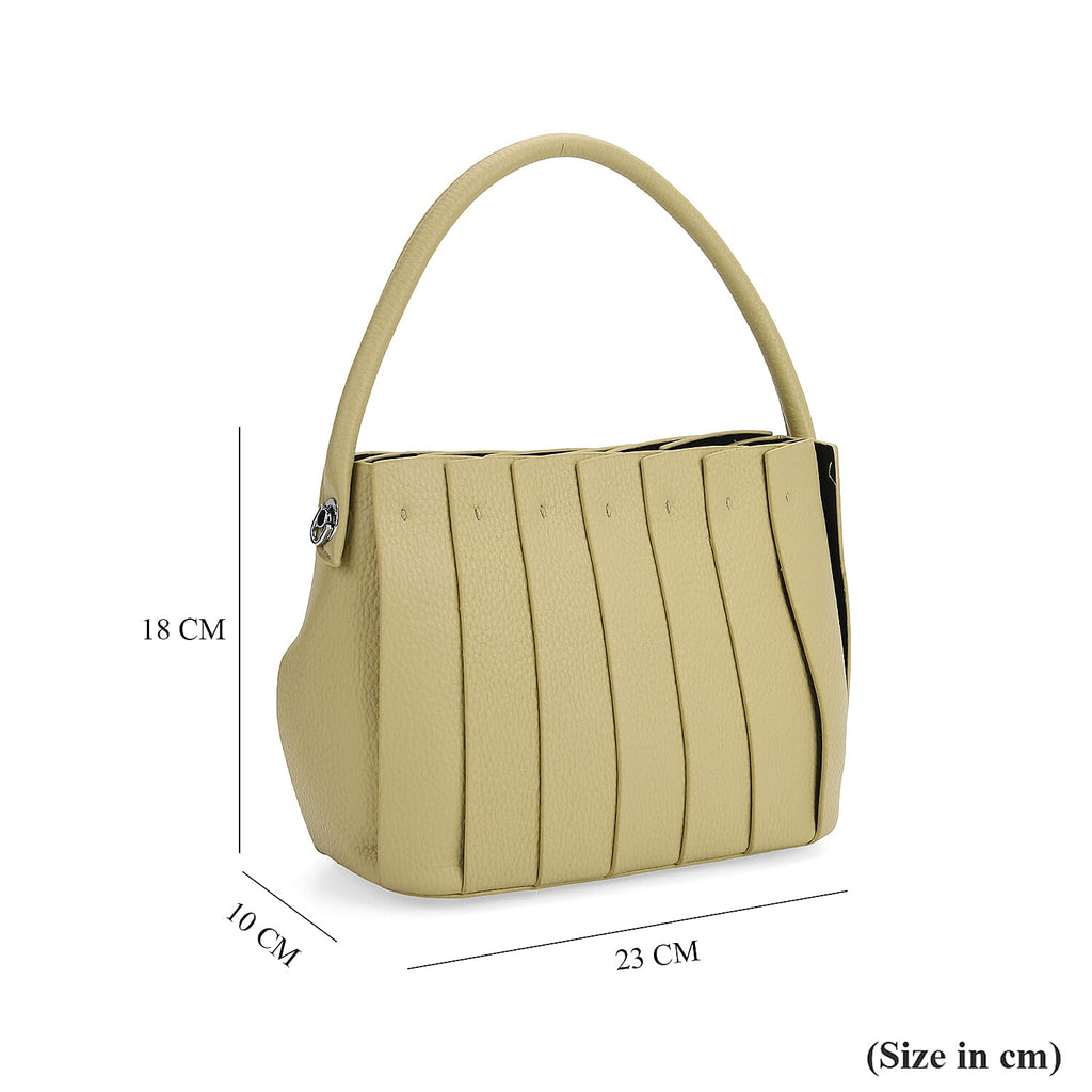 Designer inspired Womens Top Handle Shoulder Bag with Adjustable Strap - Green