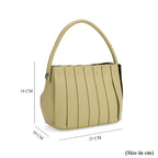 Designer inspired Womens Top Handle Shoulder Bag with Adjustable Strap - Green