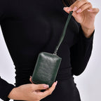 Set of 2- Sling Crossbody Bag with Card Holder - Green
