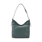 Hongkong Closeout Deal - 100% Genuine Leather Litchi Embossed Crossbody Bag - Green