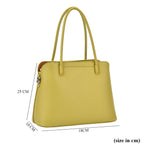 Leatherette Crossbody Bag with Silver Tone Hardwear - Green