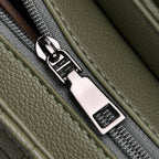 Croc Embossed Crossbody Bag with Lock & Top Handle - Sage