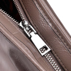 Closeout Deal Genuine Leather Tote Bag with Detachable Shoulder Strap - Grey