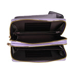 Set of 2 Quilted Cellphone Bags - Pale Lilac - Dark Teal