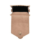 Herringbone Pattern Woven Crossbody Bag - Light Brown