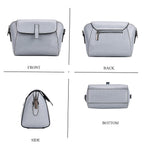 Sumptuous quality 100% Genuine Leather Crossbody Bag - Light Blue