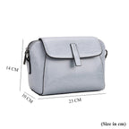 Sumptuous quality 100% Genuine Leather Crossbody Bag - Light Blue