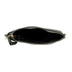 Genuine Leather Sling Bag with Detachable Strap (140 cm) - Dark Green