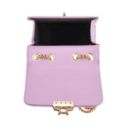 Elegant Monogram Quilted Phone Bag with Matching Clutch Card Holder - Light Purple