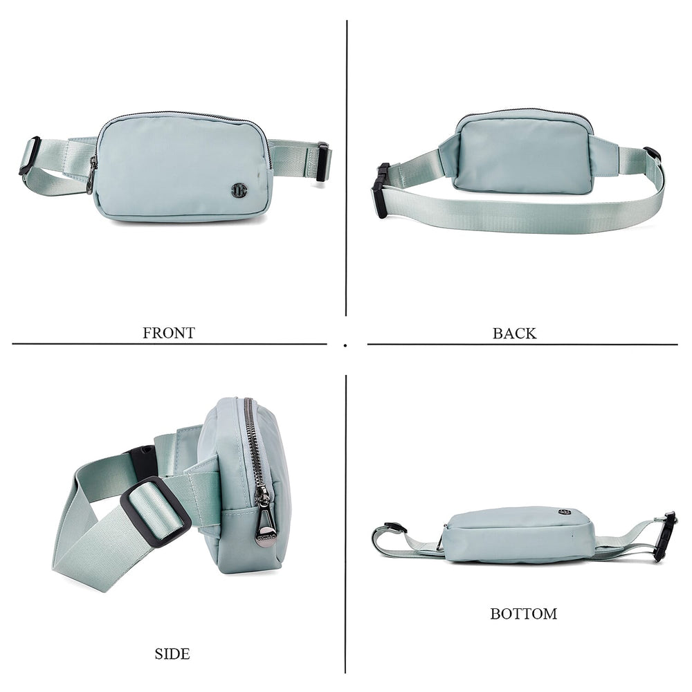 Set of 2 Bags - Crossbody - Waist Bag - Navy - Mint Green