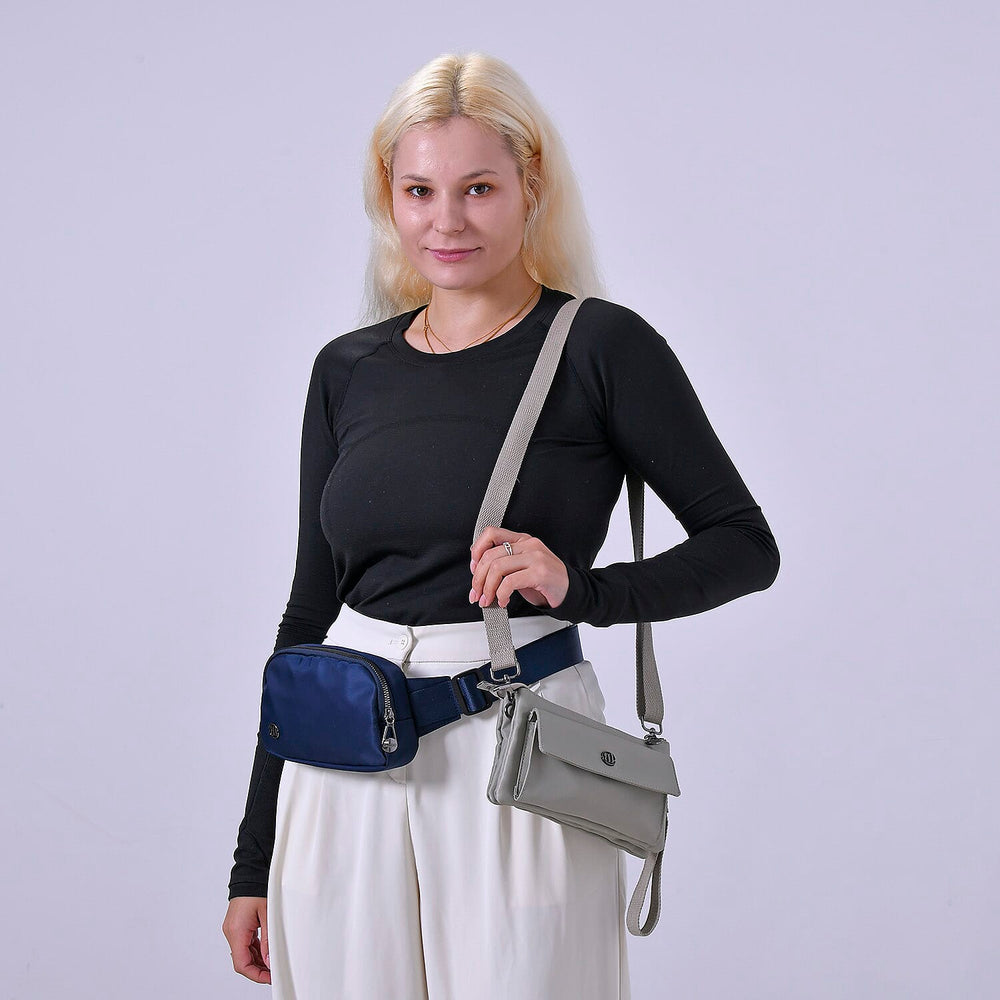 Set of 2 - Crossbody - Waist Bag - Mizzle - Navy