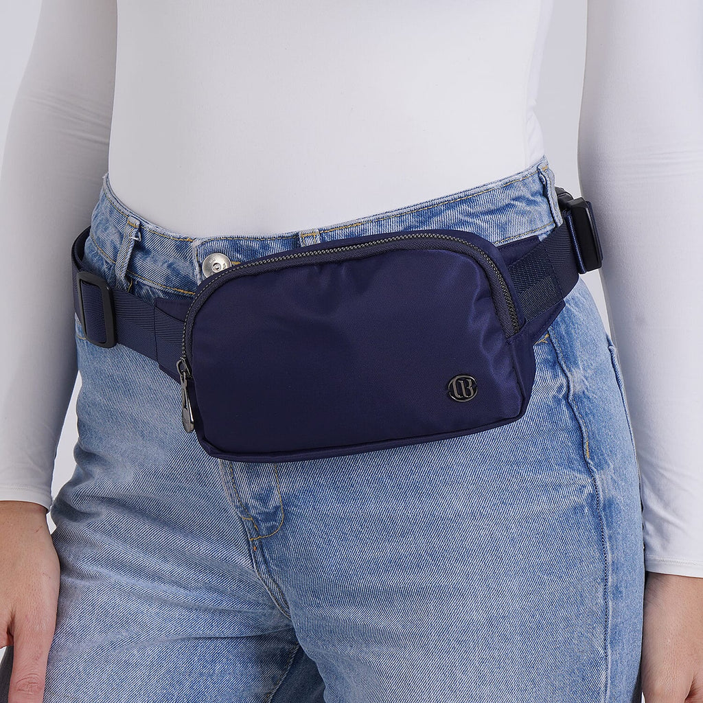 Versatile Waist Bag with Adjustable Strap - Navy