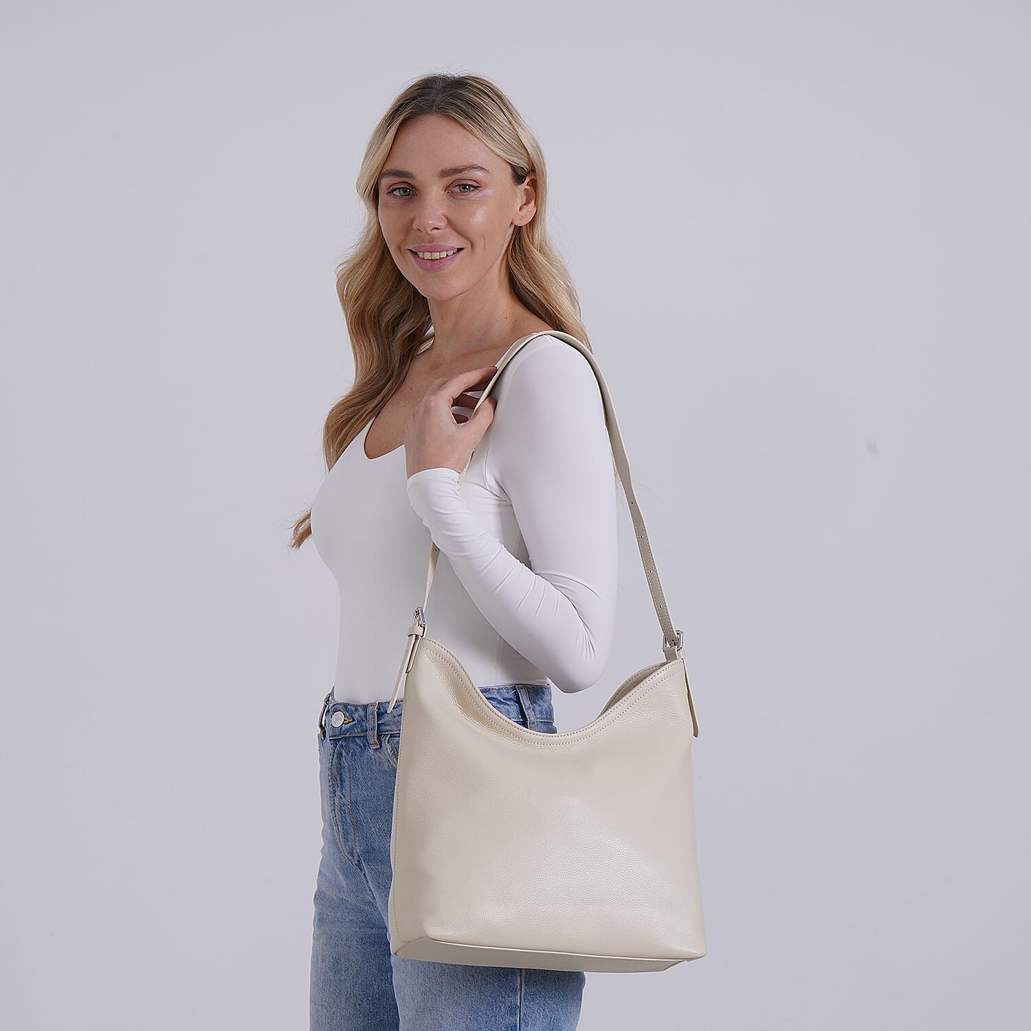 Crossbody Bag (Size - One Size) - Off White & Green
