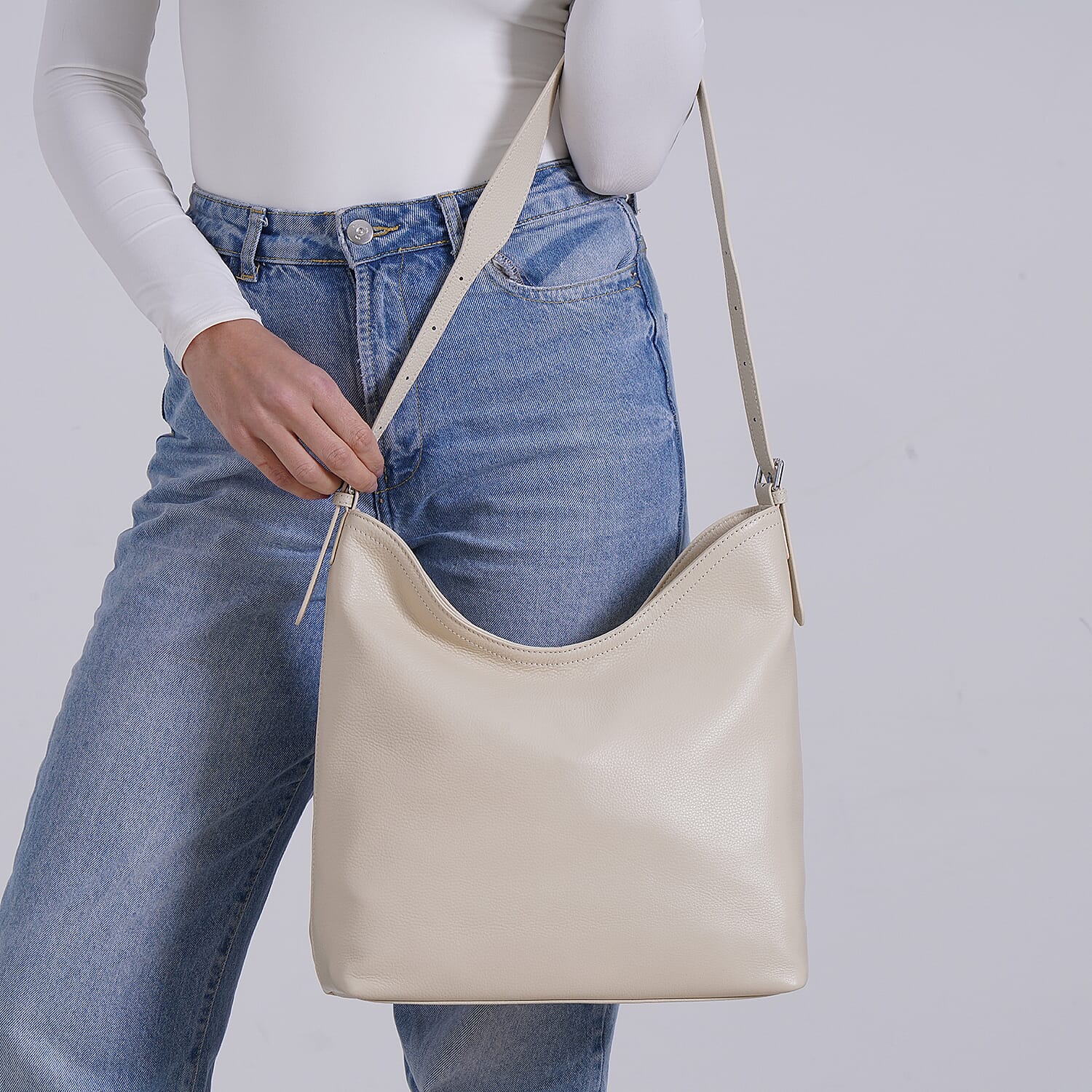 Crossbody Bag (Size - One Size) - Off White & Green