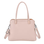 Leatherette Crossbody Bag with Silver Tone Hardwear - Off White