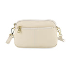 100% Genuine Leather Designer Minimalist Sling Shoulder Bag -  Ivory