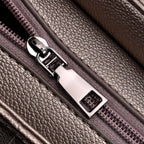 Croc Embossed Crossbody Bag with Lock & Top Handle - Metalic