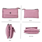 Set of 2 Bags - Crossbody - Waist Bag - Pink - Mauve