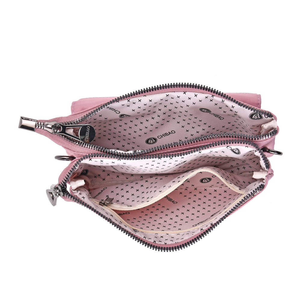 Set of 2 Bags - Crossbody - Waist Bag - Pink - Mauve