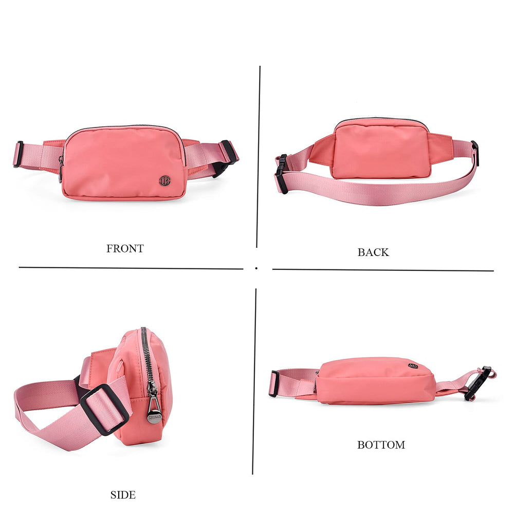 Set of 2 Bags - Crossbody - Waist Bag - Pink - Mauve