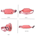 Set of 2 Bags - Crossbody - Waist Bag - Pink - Mauve