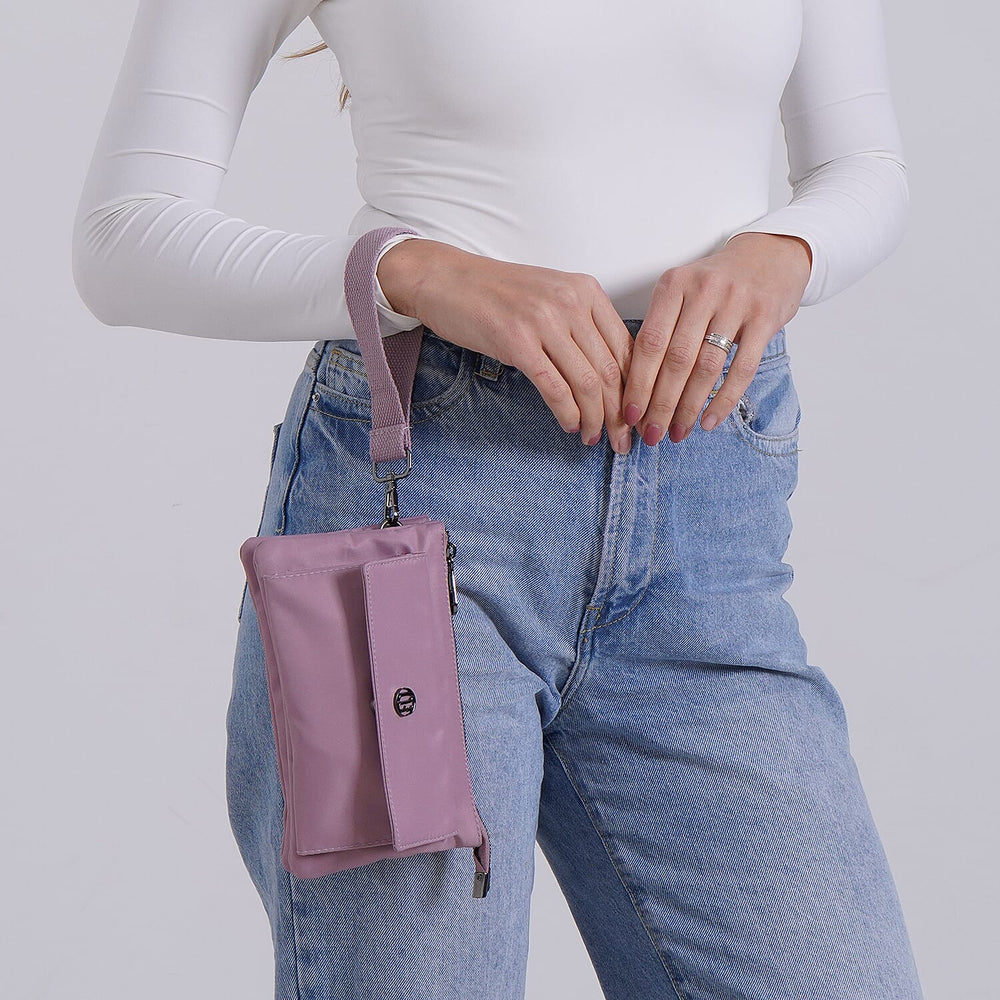 Versatile Water Proof Sling Crossbody Bag with Adjustable Strap - Lilac