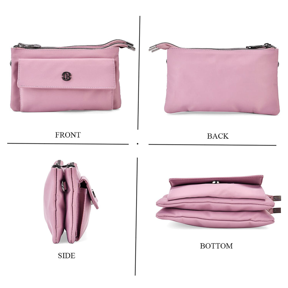 Versatile Water Proof Sling Crossbody Bag with Adjustable Strap - Lilac