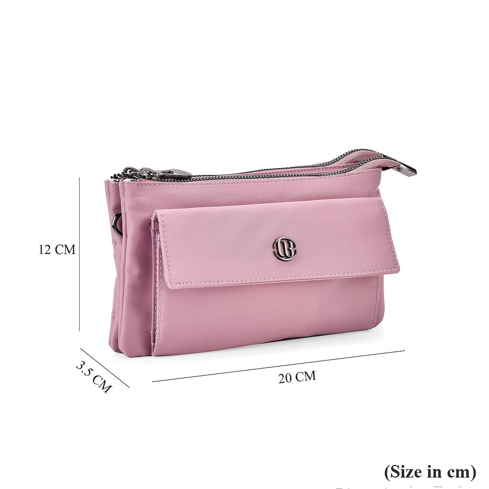 Versatile Water Proof Sling Crossbody Bag with Adjustable Strap - Lilac