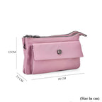 Versatile Water Proof Sling Crossbody Bag with Adjustable Strap - Lilac