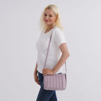 MISS IT OR MISS OUT -- Designer inspired Womens Top Handle Shoulder Bag with Adjustable Strap - Lilac