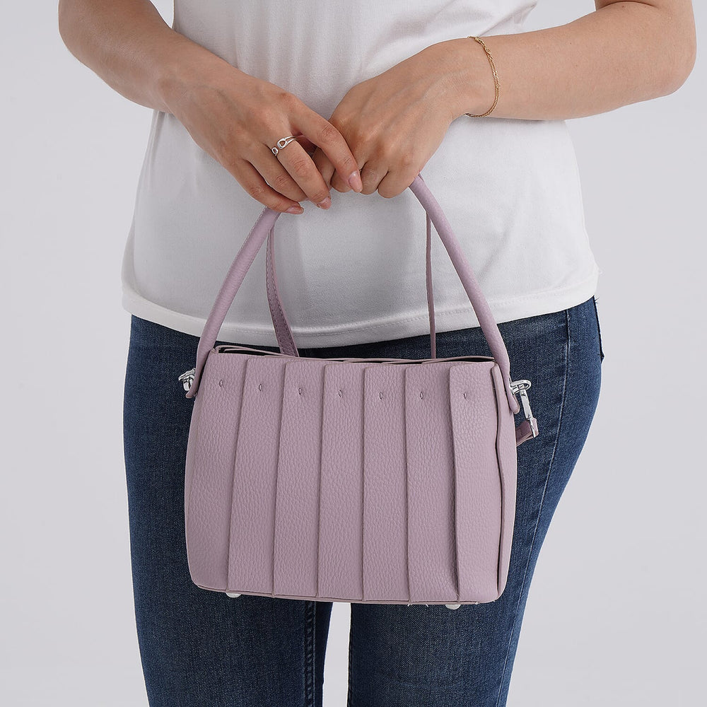 MISS IT OR MISS OUT -- Designer inspired Womens Top Handle Shoulder Bag with Adjustable Strap - Lilac