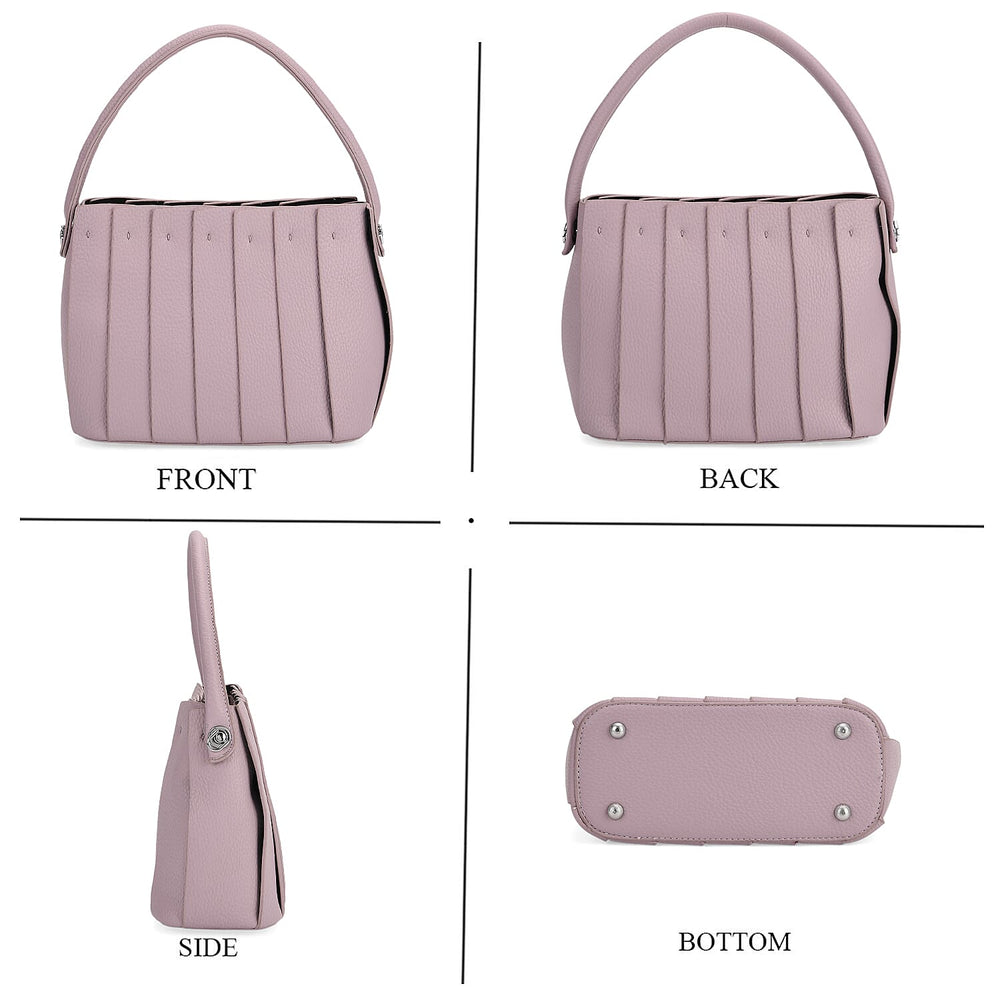 MISS IT OR MISS OUT -- Designer inspired Womens Top Handle Shoulder Bag with Adjustable Strap - Lilac