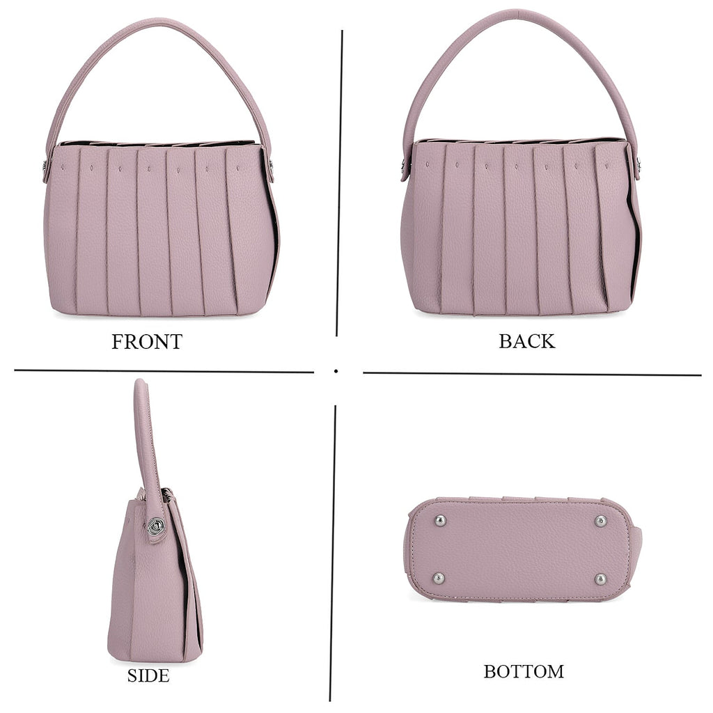 MISS IT OR MISS OUT -- Designer inspired Womens Top Handle Shoulder Bag with Adjustable Strap - Lilac