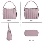 MISS IT OR MISS OUT -- Designer inspired Womens Top Handle Shoulder Bag with Adjustable Strap - Lilac
