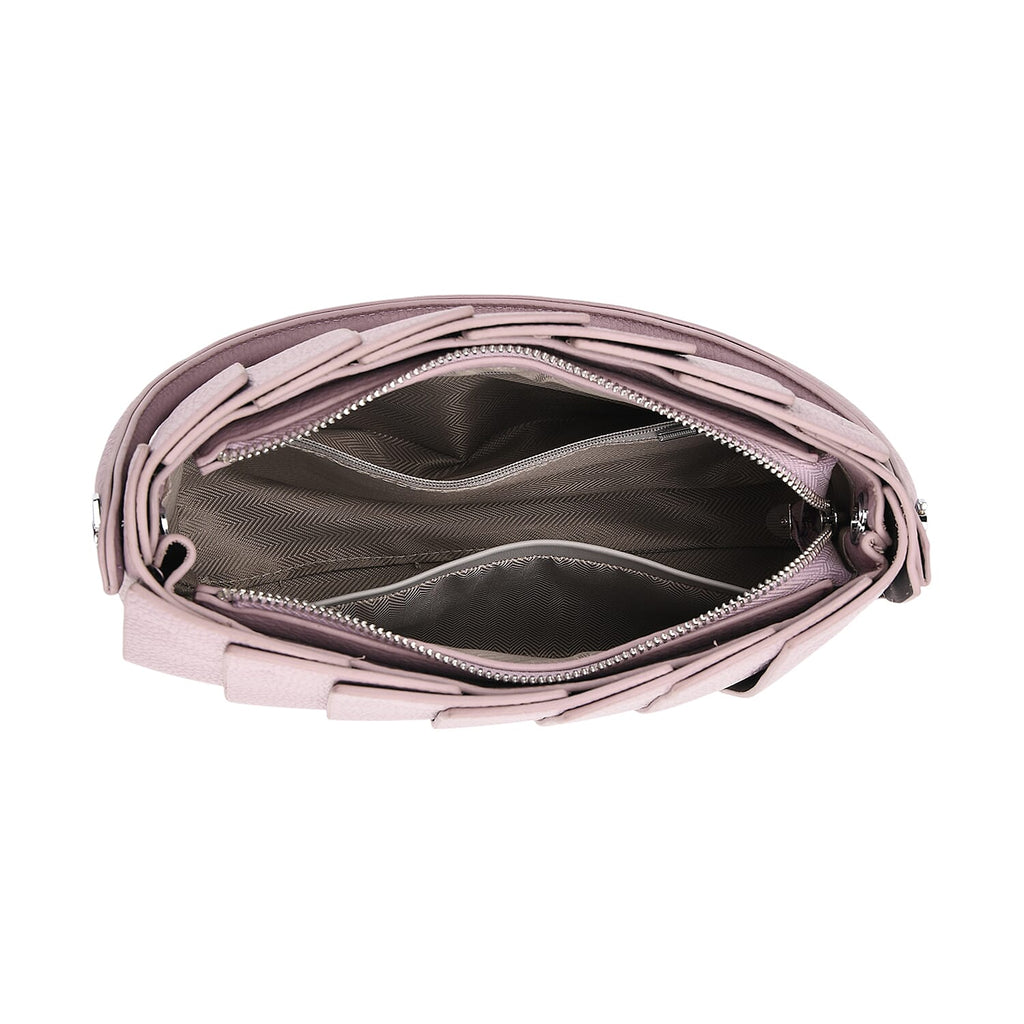 MISS IT OR MISS OUT -- Designer inspired Womens Top Handle Shoulder Bag with Adjustable Strap - Lilac