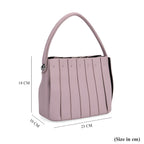 MISS IT OR MISS OUT -- Designer inspired Womens Top Handle Shoulder Bag with Adjustable Strap - Lilac