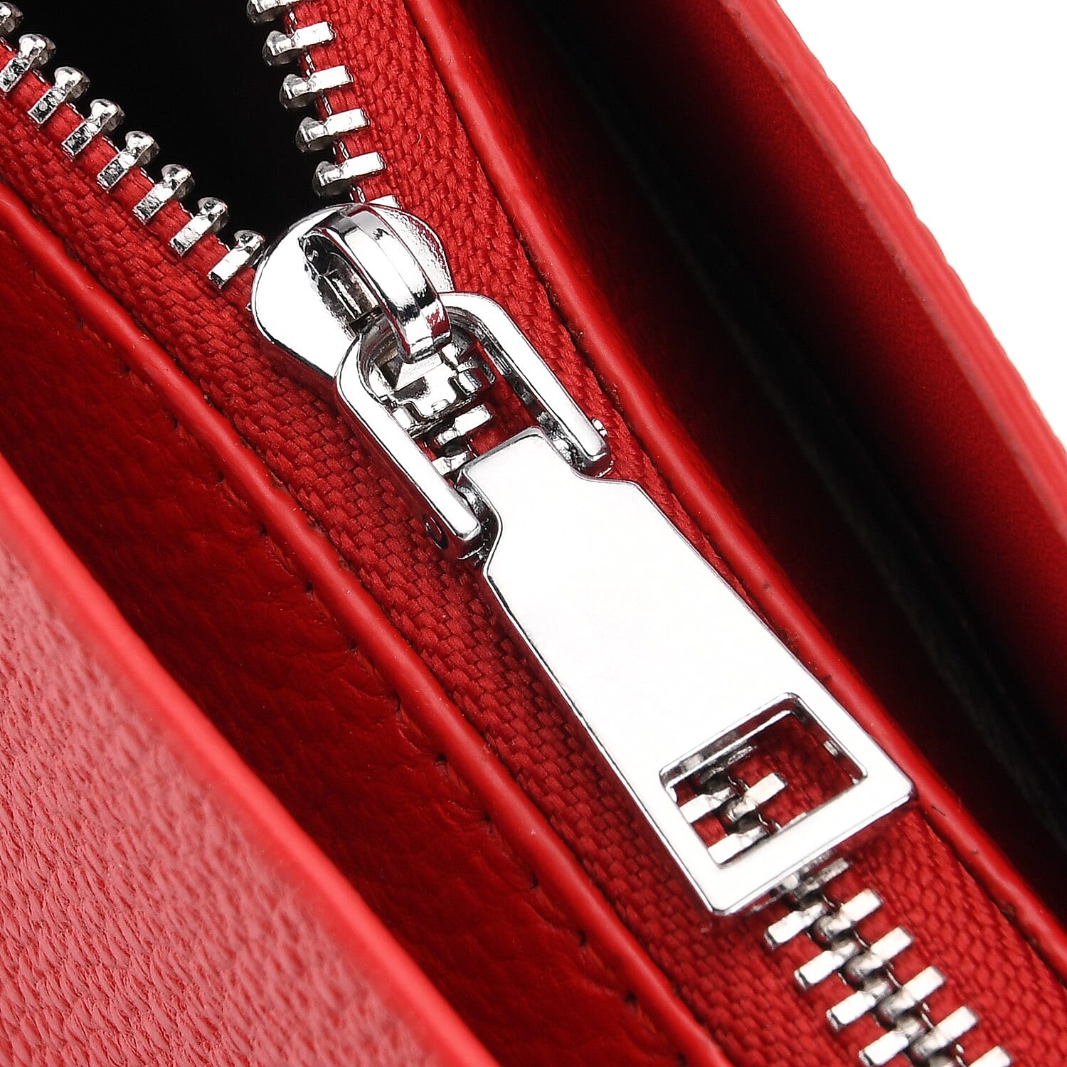 Sumptuous 100% Genuine Leather Tote Bag with CrossBody Strap - Red