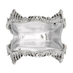 Crystellia Swan Pattern Premium Austrian Crystal Clutch Bag - Silver