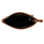 Genuine Leather Sling Bag with Detachable Strap (140 cm) - Tan