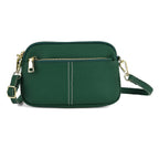 100% Genuine Leather Designer Minimalist Sling Shoulder Bag - Teal