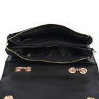 Where Artisans Give Silk a Soul - Limited Edition - Genuine Leather Crossbody Bag with Mulberry Silk Art - White - Multicolour