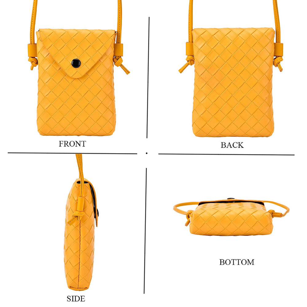 Woven Crossbody Bag - Yellow