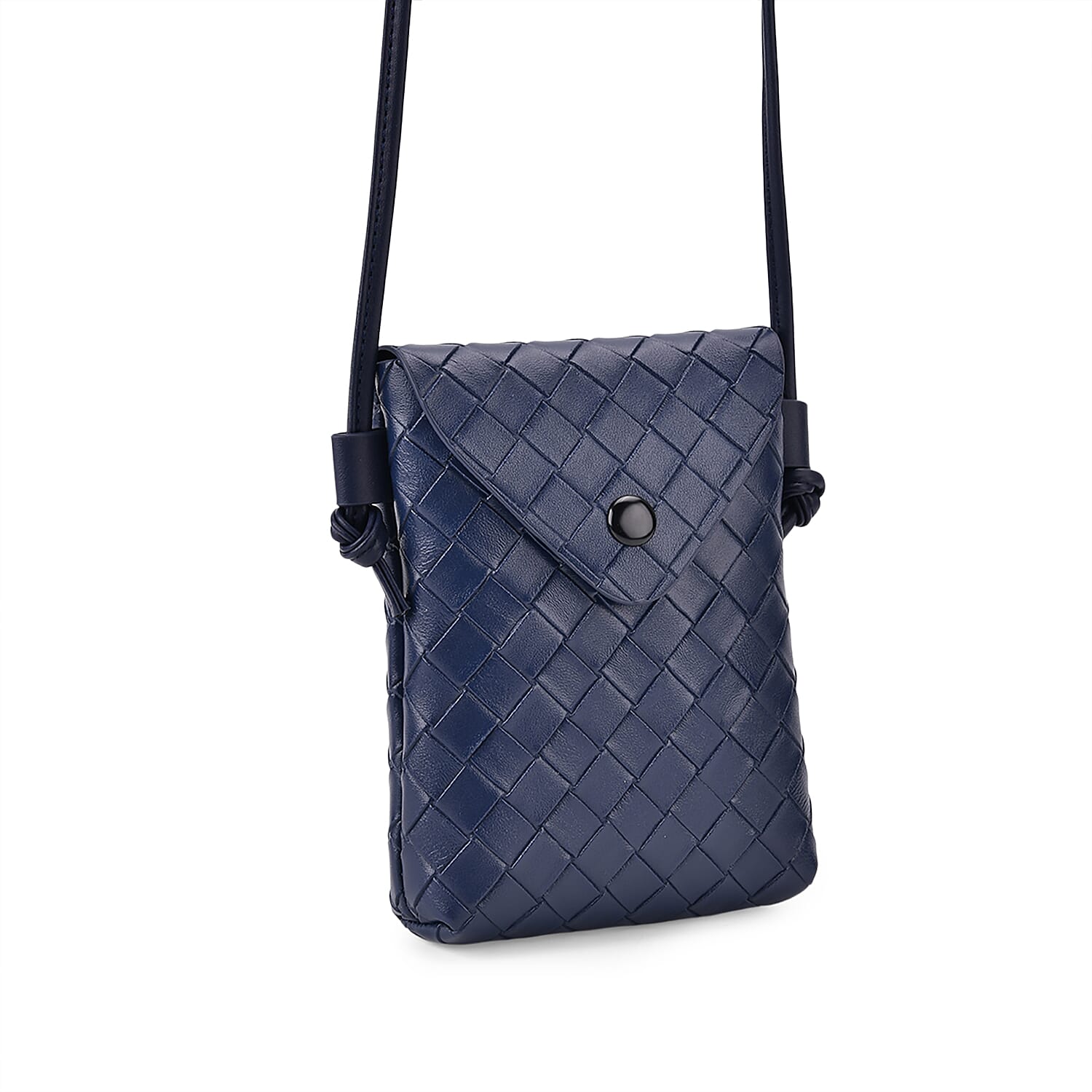 Set of 2 Womens Quilted Mini Handbag - Yellow - Navy