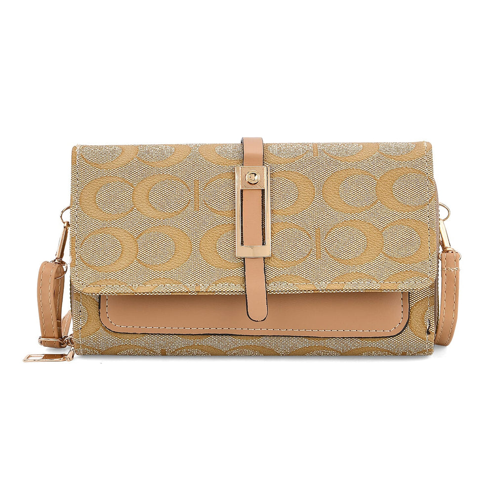 DESIGNER INSPIRED CLOSEOUT-  Pattern Clutch Handbag - Yellow