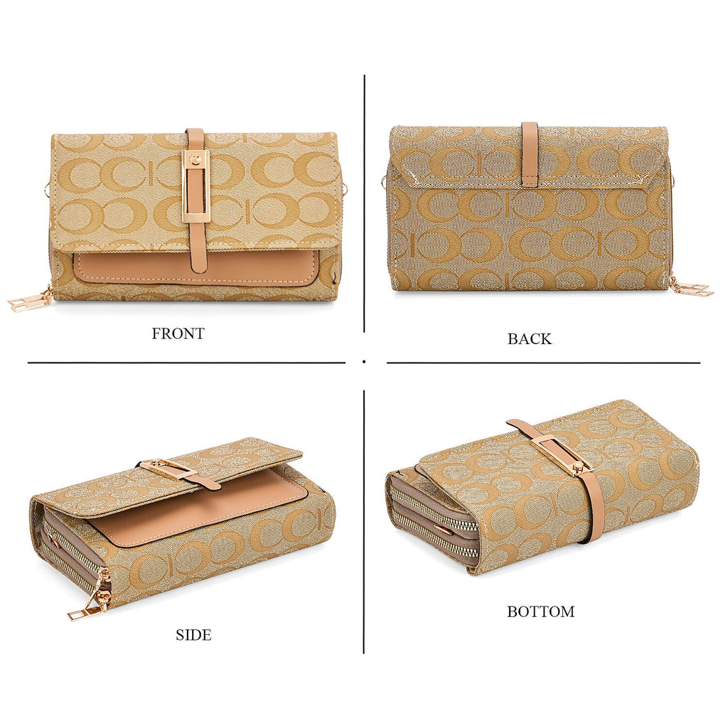 DESIGNER INSPIRED CLOSEOUT-  Pattern Clutch Handbag - Yellow