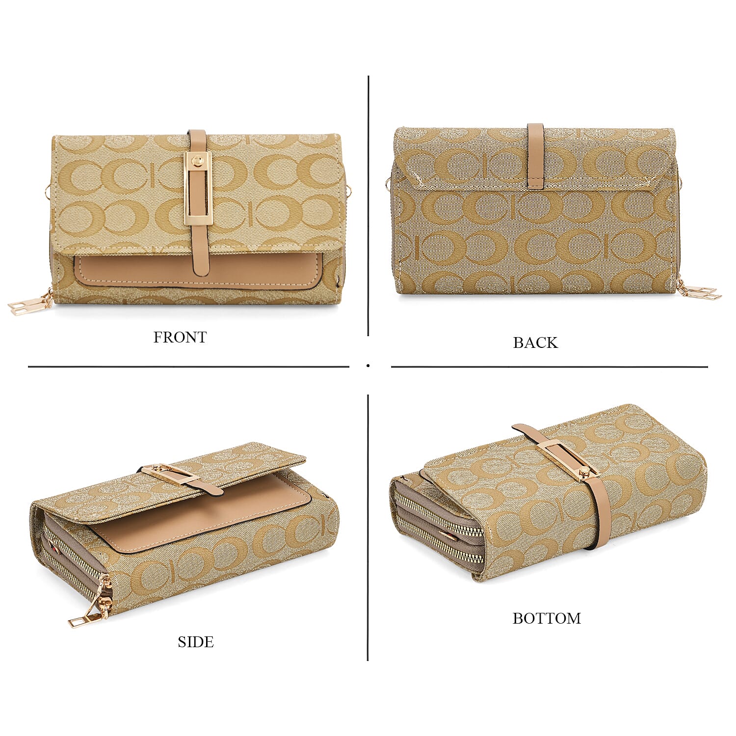 DESIGNER INSPIRED CLOSEOUT-  Pattern Clutch Handbag - Yellow