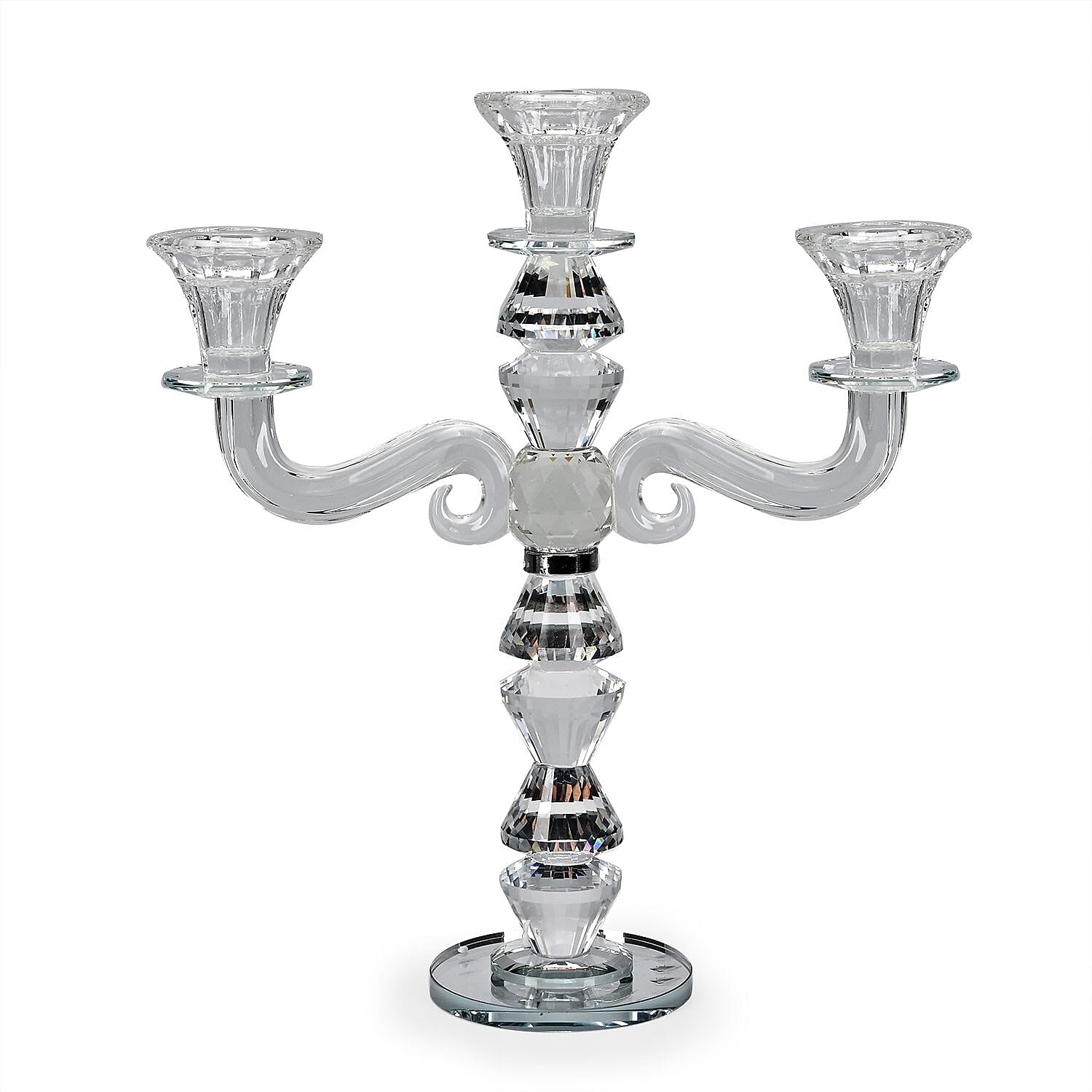Crystal Candle Holder - Octagon